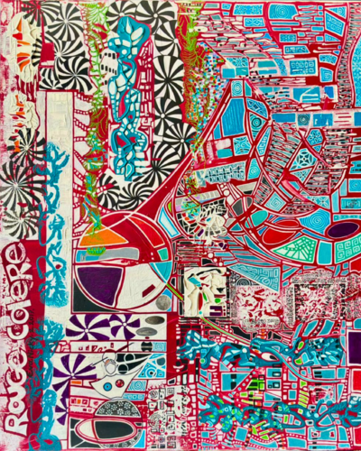 Rouge colère by Eva Nicky, Painting for Sale on Select
