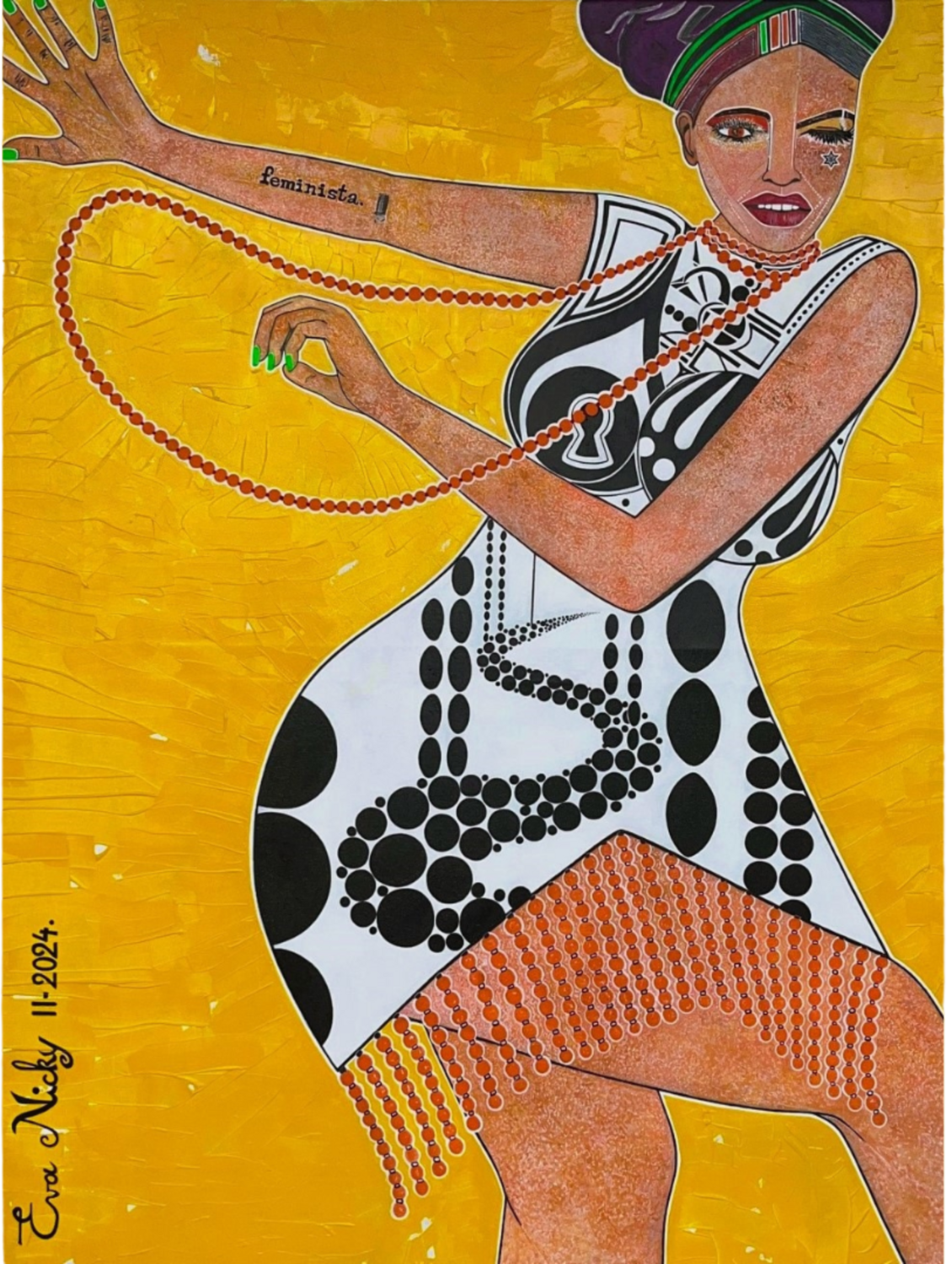 Feminista. Eva Nicky Original painting for sale