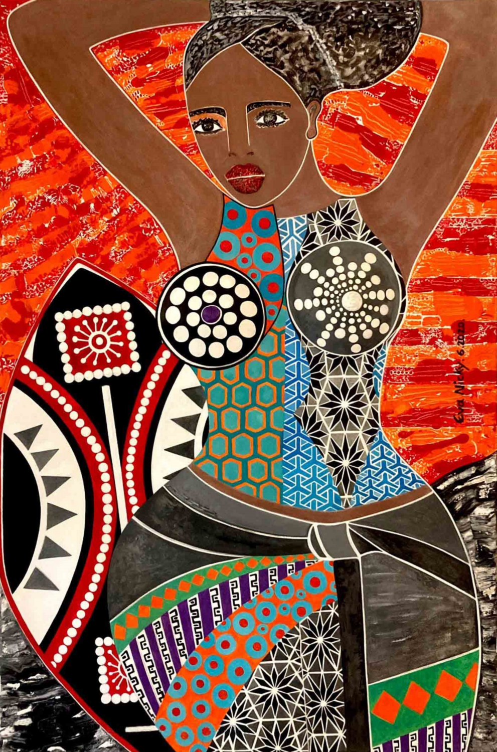 Angela Eva Nicky Original painting for sale