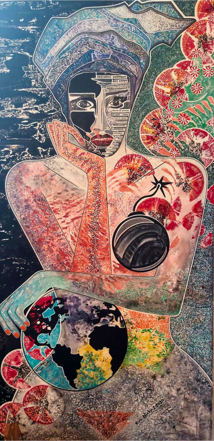 Effort diplomatique Eva Nicky Original painting for sale
