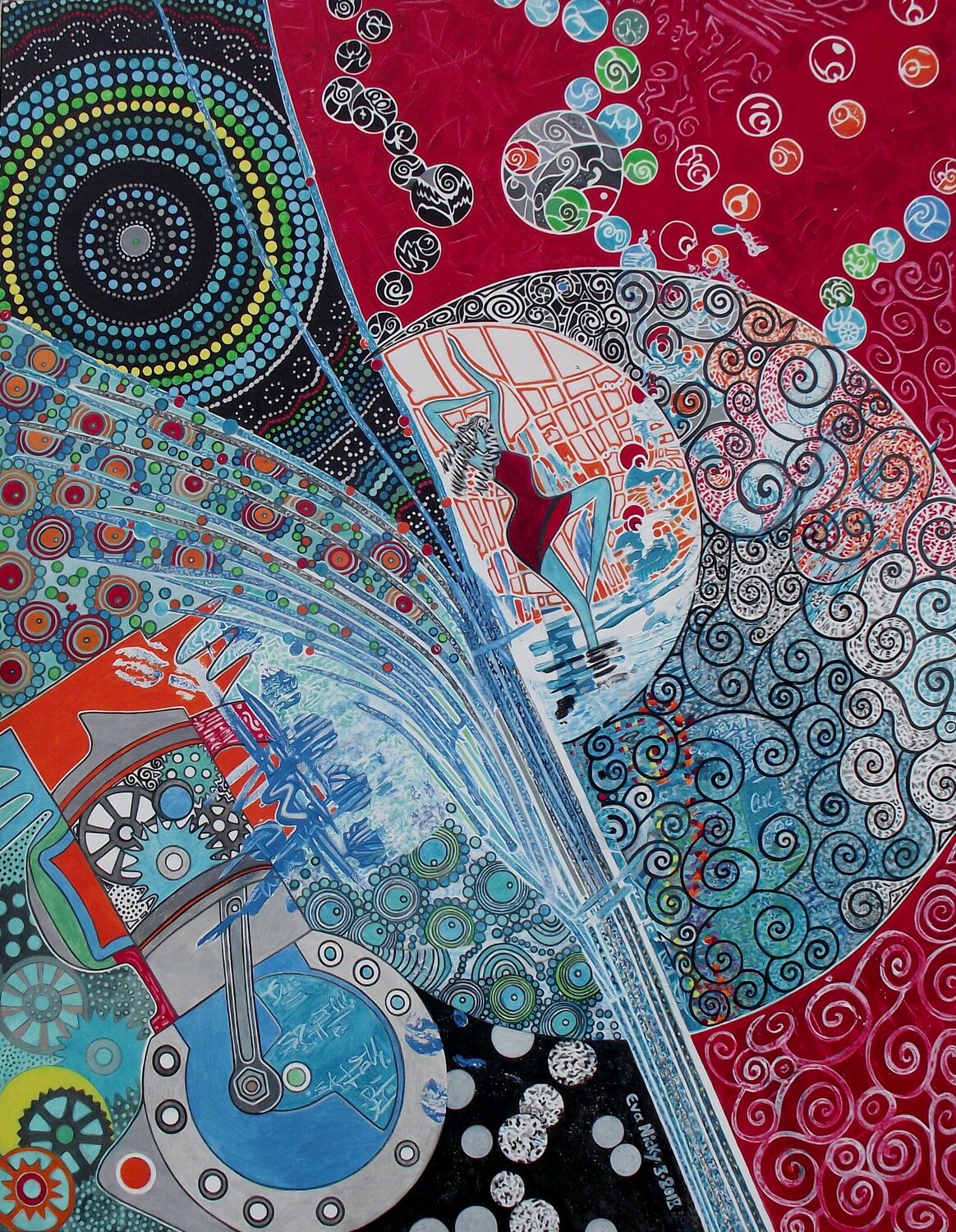 Alors on danse ! Eva Nicky Original painting for sale