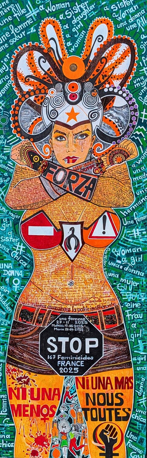 Keep Doing Olympe Eva Nicky Original painting for sale
