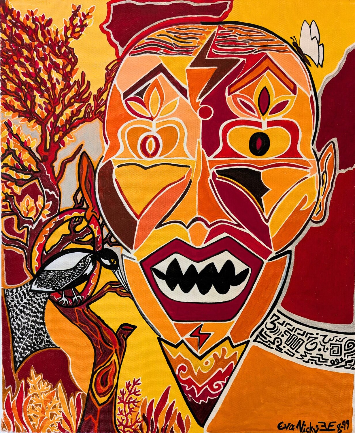 Chetan Eva Nicky Original painting for sale