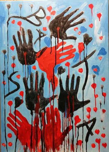 "Bastaa!!!" by Pietro Dell'Aversana, Painting for Sale on Select