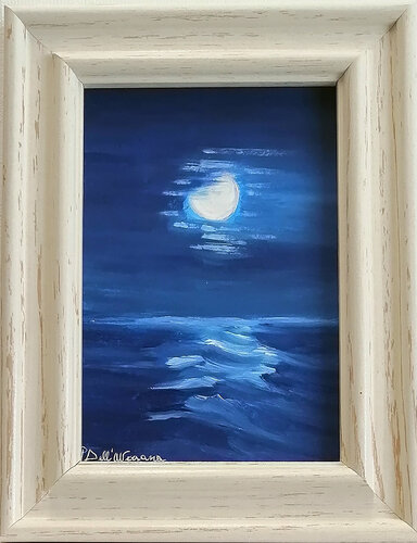 "Mare di notte" by Pietro Dell'Aversana, Painting for Sale on Select
