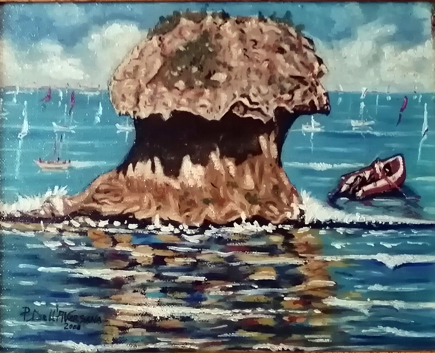 Fungo Lacco Ameno Ischia Pietro Dell'Aversana Original painting for sale