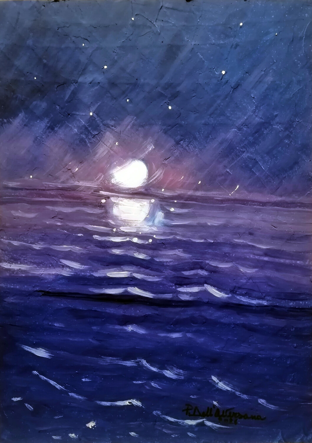 "Luci Notturne" Pietro Dell'Aversana Original painting for sale