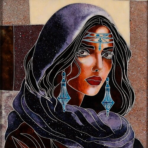 Caucasian girl by Christina Poghosyan, Painting for Sale on Select