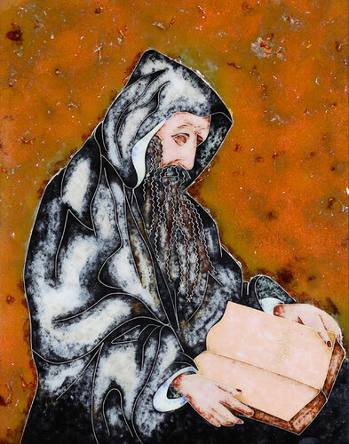 Grigor Narekatsi by Christina Poghosyan, Painting for Sale on Select