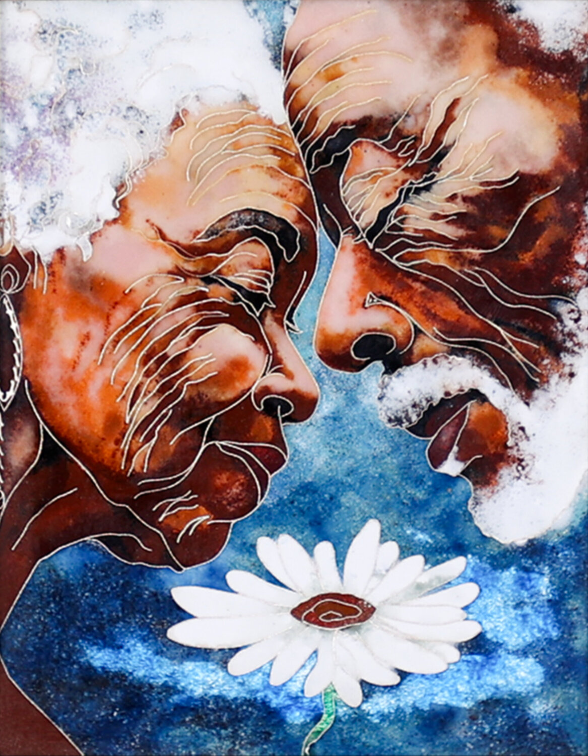 Love and peace Christina Poghosyan Original painting for sale