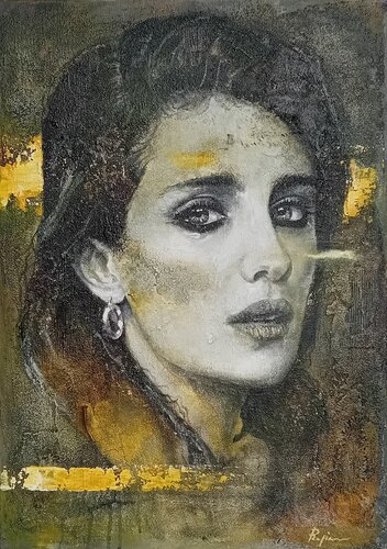 No woman, no cry by Pasquale Rapicano, Painting for Sale on Select