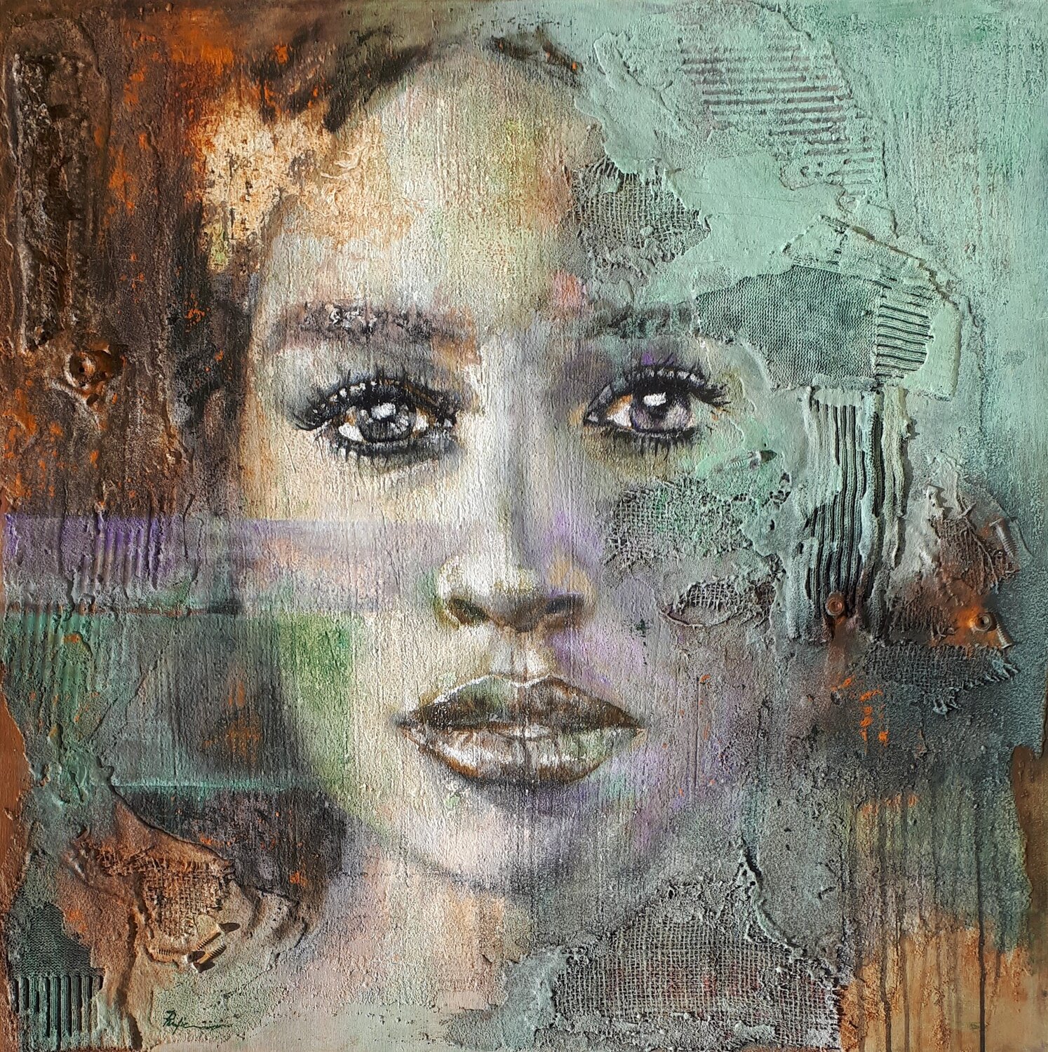 Rust 221218 Pasquale Rapicano Original painting for sale