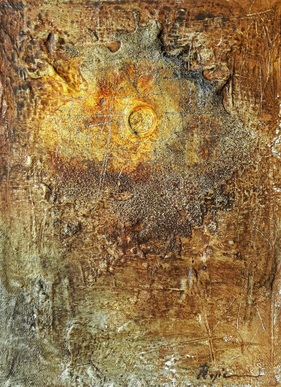 Rust 200515 Pasquale Rapicano Original painting for sale