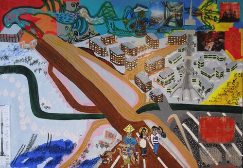 Périphérique MKAD, Moscou by Thomas Formule, Painting for Sale on Select