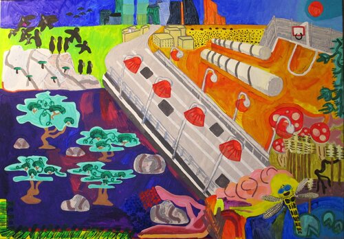 Périphérique MKAD, Moscou II by Thomas Formule, Painting for Sale on Select