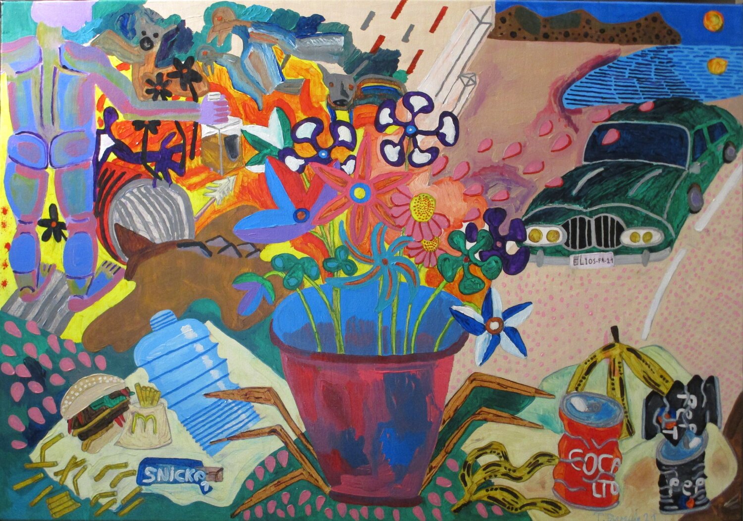 Retour du Lac L66 Thomas Formule Original painting for sale