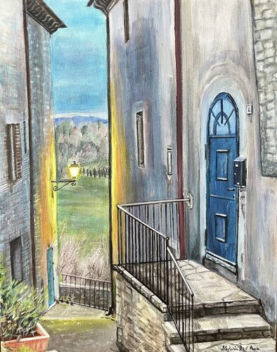A Glimpse of Umbria by Stefania Del Papa, Painting for Sale on Select
