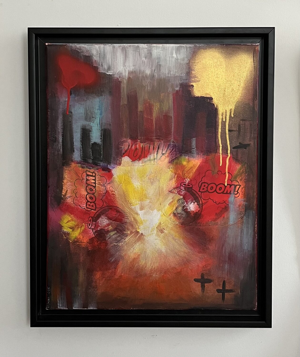 Stop Wars! Stefania Del Papa Original painting for sale