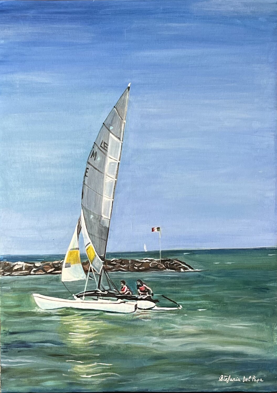 Catch the Wind Stefania Del Papa Original painting for sale