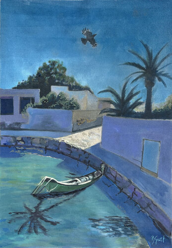 Port de l'Espérance by Bertille Gentil, Painting for Sale on Select