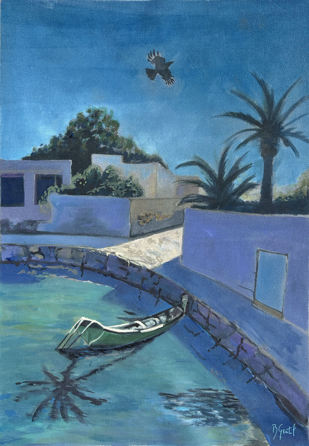 Port de l'Espérance Bertille Gentil Original painting for sale