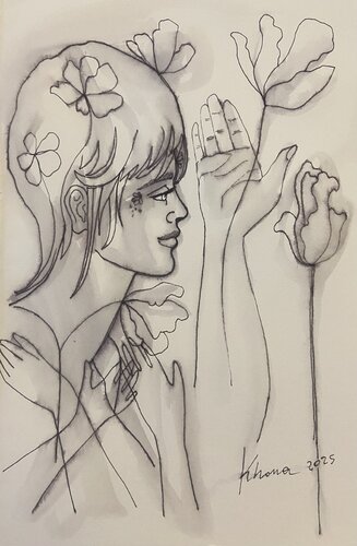 Gratitudine by katia cona vitello, Drawing for Sale on Select