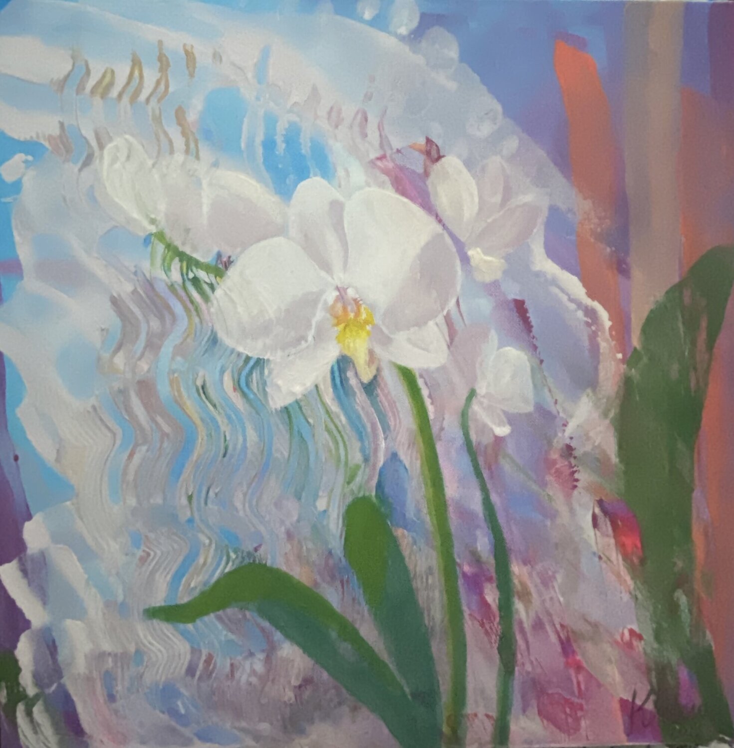 Poesia di un fiore katia cona vitello Original painting for sale