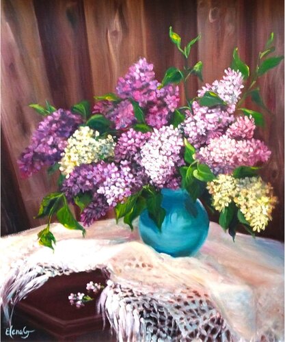 Fragrant May. by Elena Gaevskaya, Painting for Sale on Select