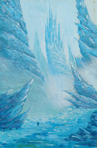 Rocca di Ghiaccio by Marco Manni, Painting for Sale on Select