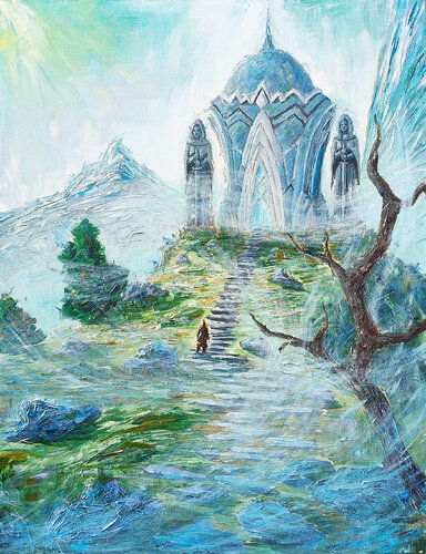 L' Ascesa by Marco Manni, Painting for Sale on Select