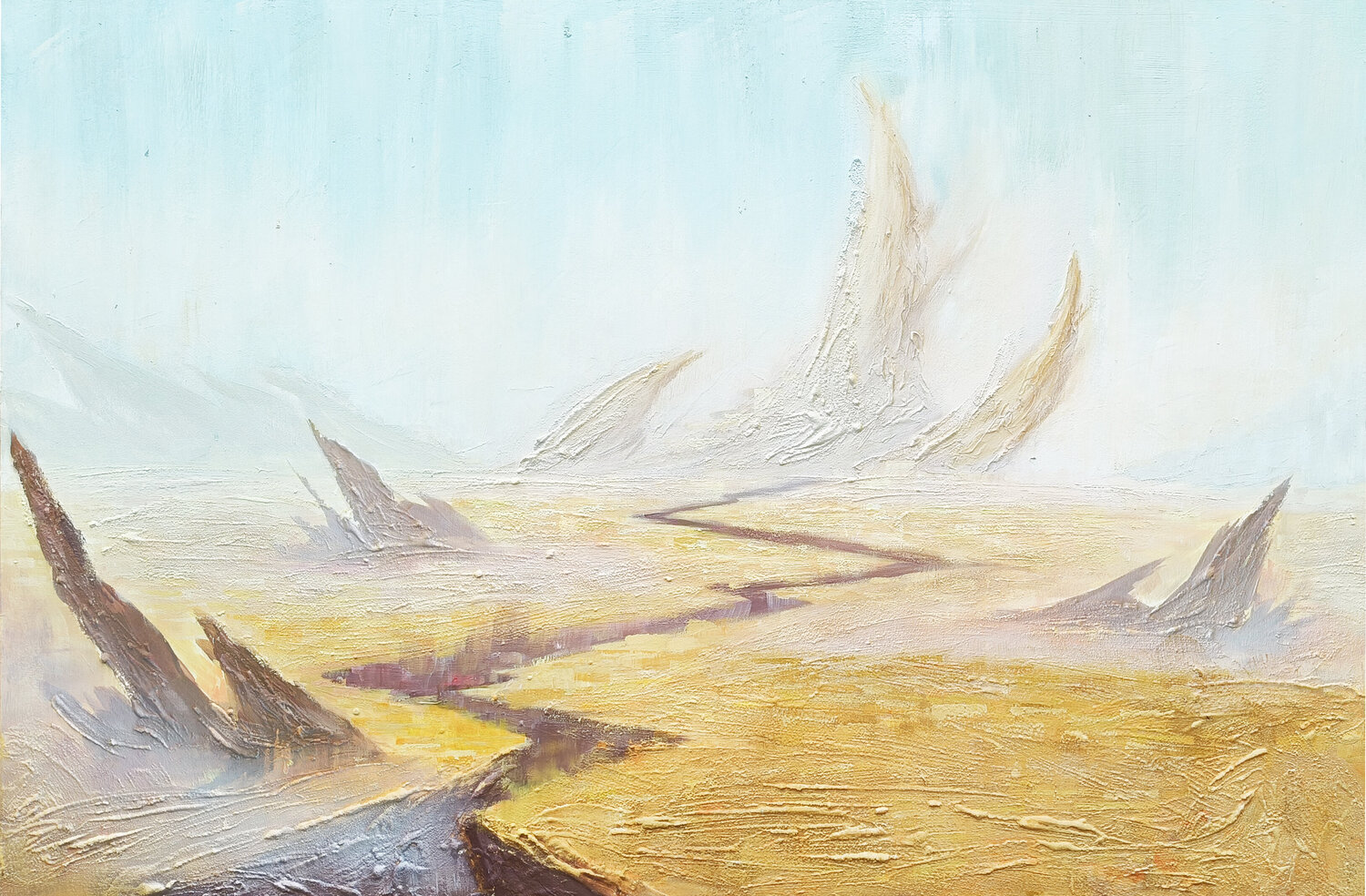 Oltre la Nebbia Marco Manni Original painting for sale