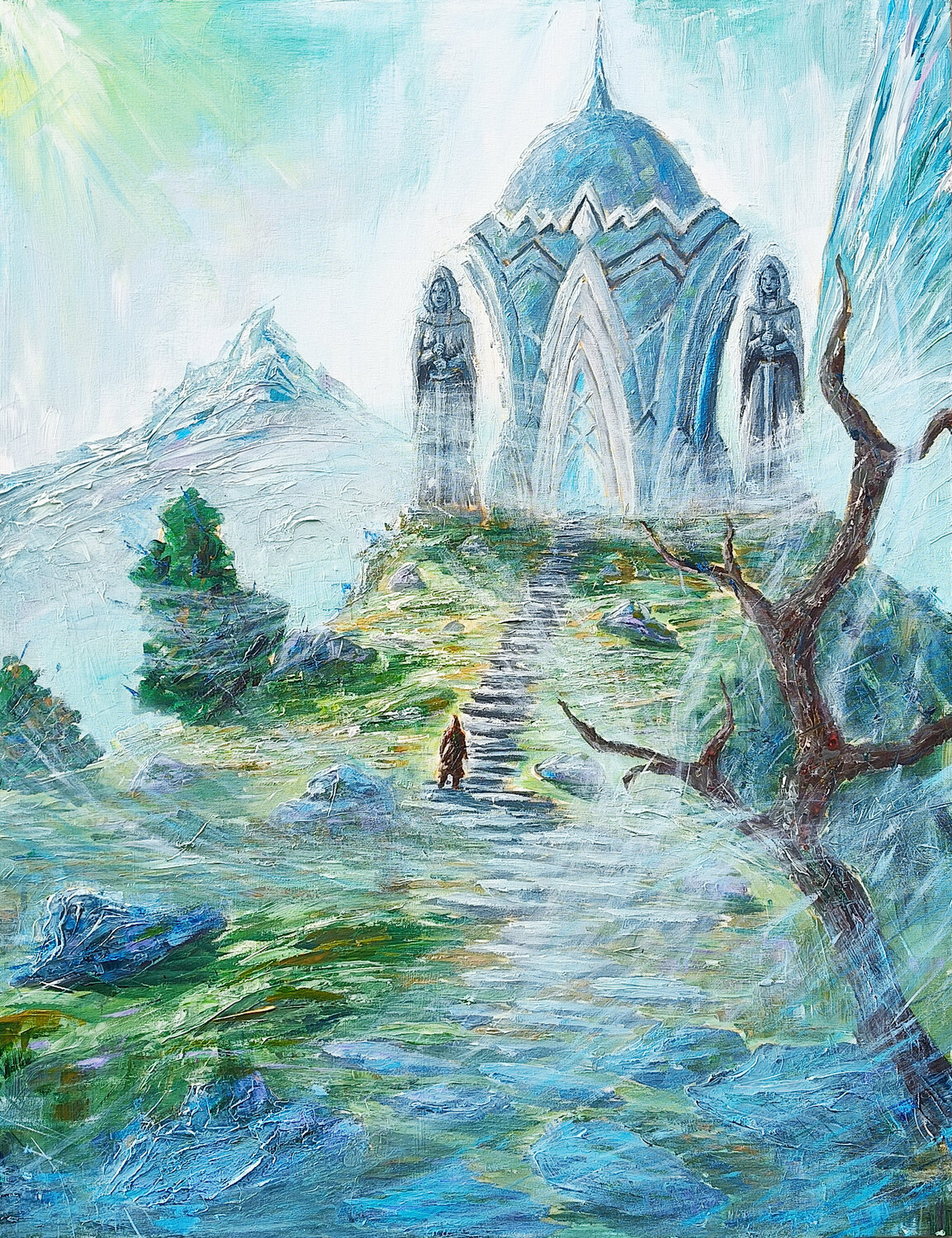 L' Ascesa Marco Manni Original painting for sale