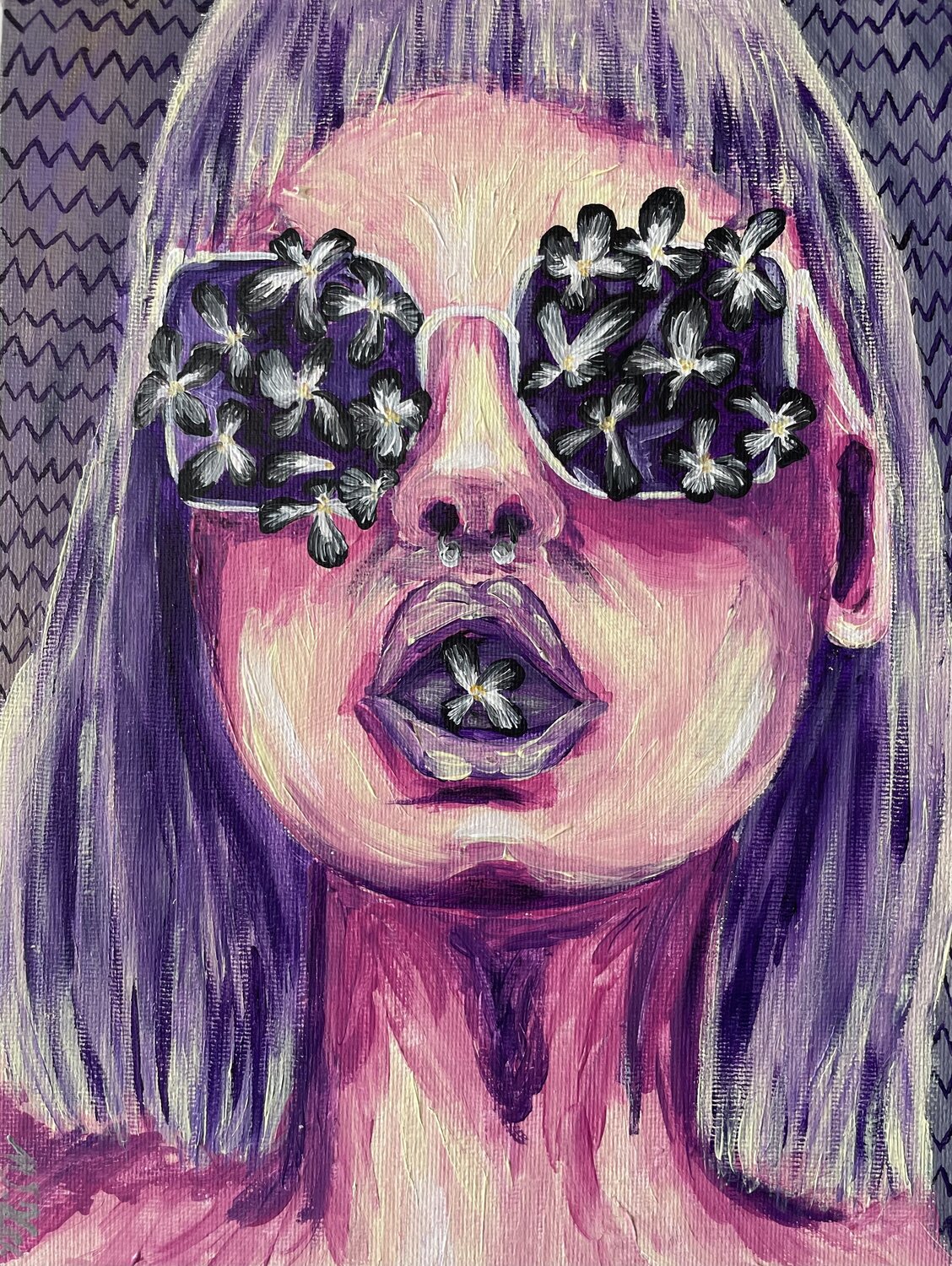 Silent Bloom Wendy Habegger Original painting for sale