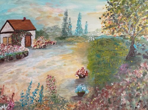 Garden Sanctuary by Bert Grant, Painting for Sale on Select