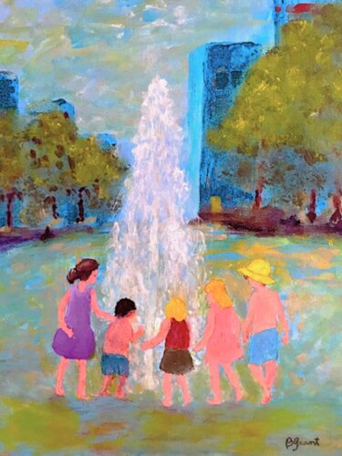 Summer Fun in the City by Bert Grant, Painting for Sale on Select