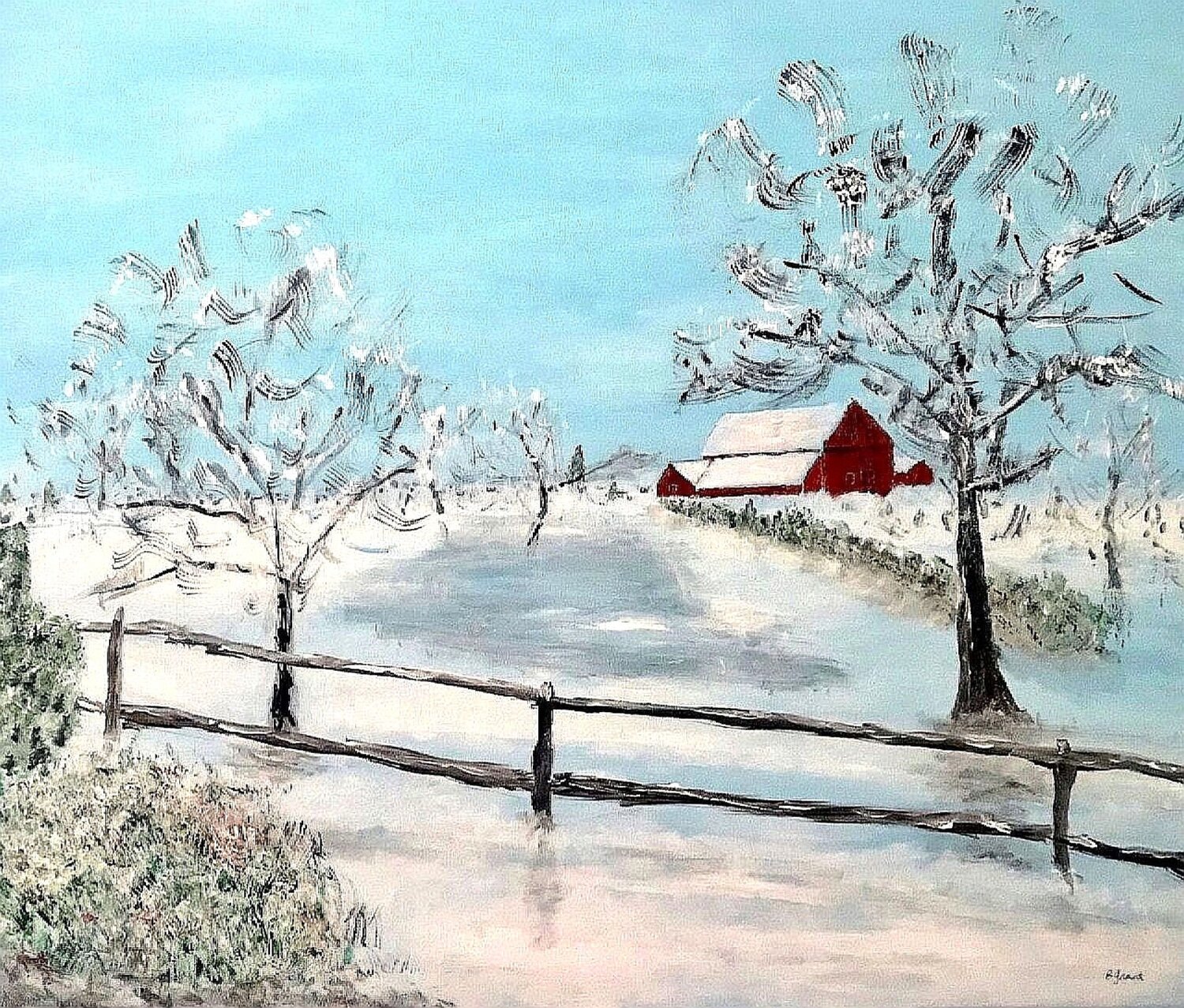 All is Calm Bert Grant Original painting for sale