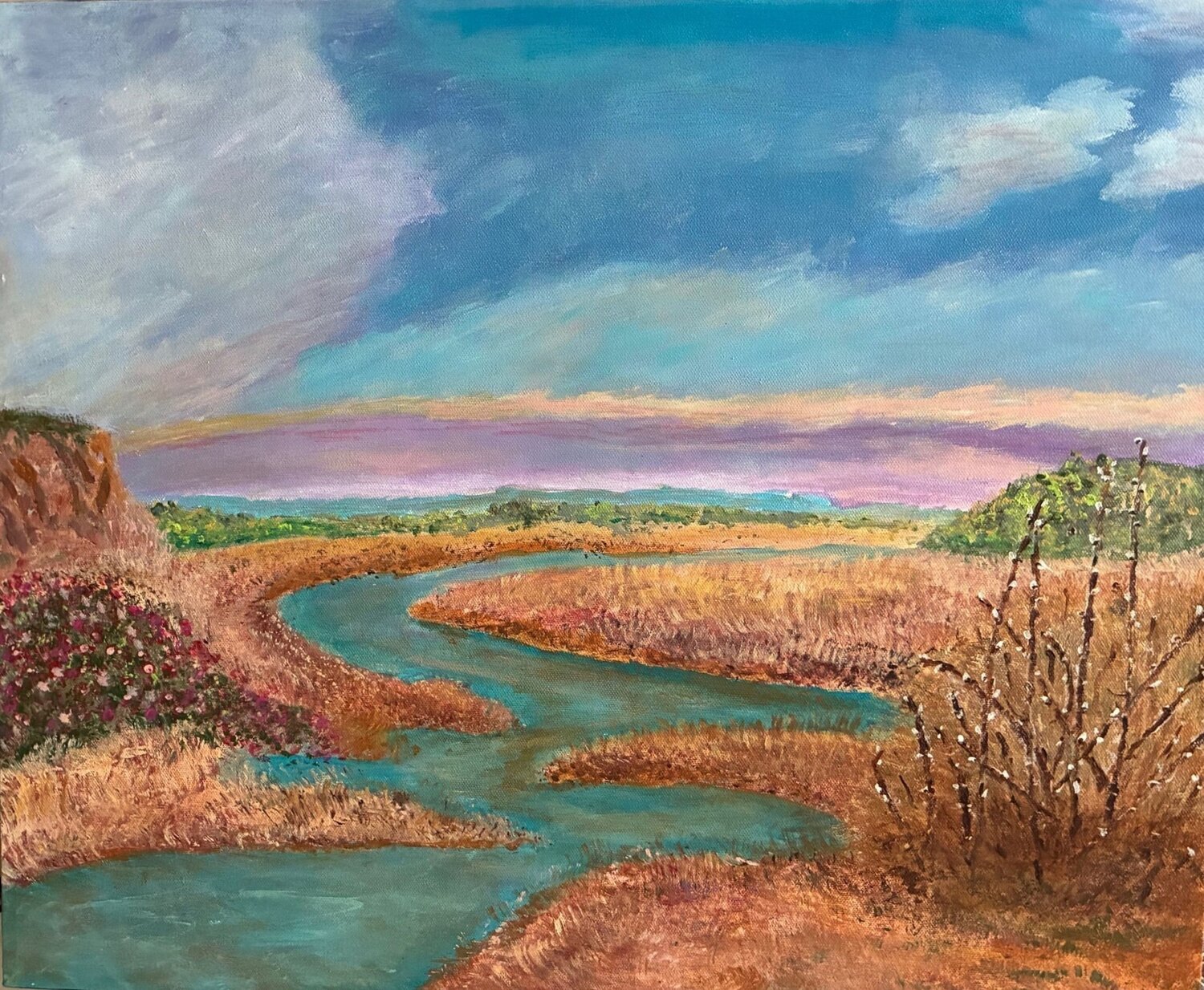 Soft Horizons of the Carolinas Bert Grant Original painting for sale