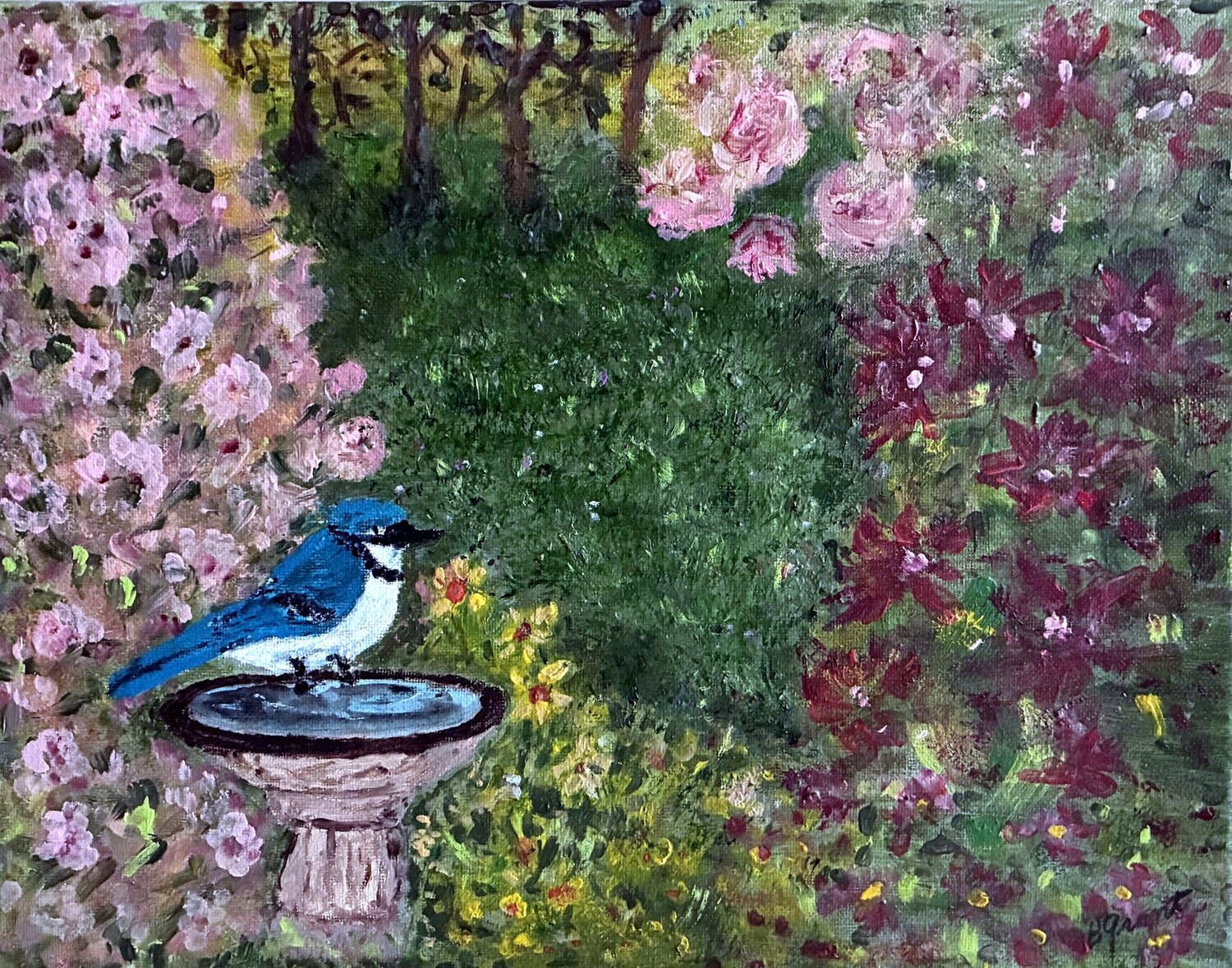 From My Backyard Bert Grant Original painting for sale