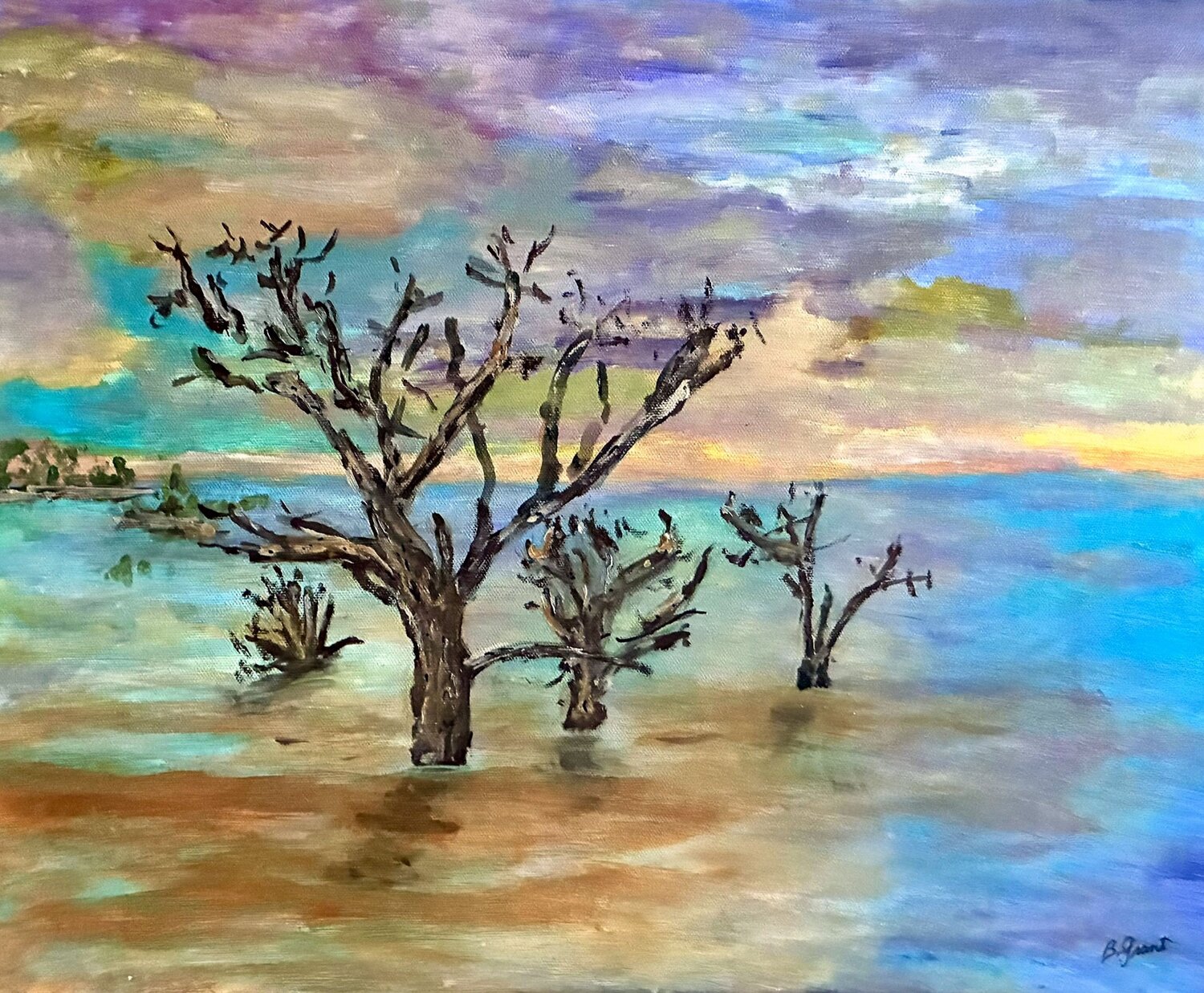 Sentenils at Low Tide Bert Grant Originalgemälde zu verkaufen