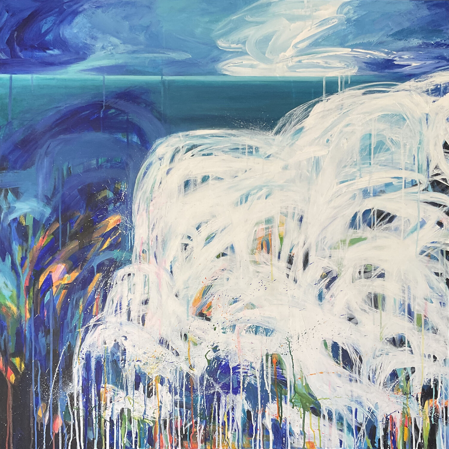 Dreaming of the Sea Christine Harrison Original painting for sale