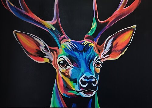 "Spectrum of The Wild" by Marcell Dergecz, Painting for Sale on Select
