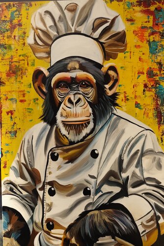 'Chef" by Marcell Dergecz, Painting for Sale on Select