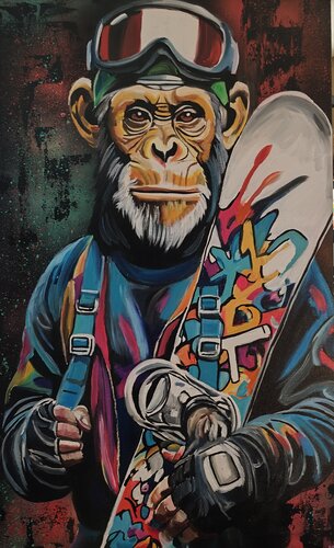"Born to Pide" by Marcell Dergecz, Painting for Sale on Select
