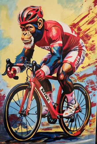 "Born to Ride" by Marcell Dergecz, Painting for Sale on Select