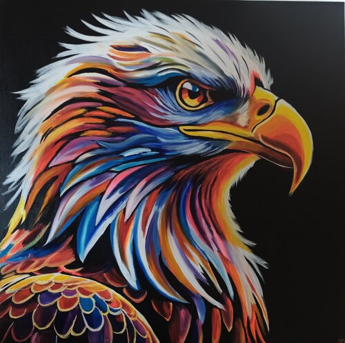 "Eyes of the Sky" by Marcell Dergecz, Painting for Sale on Select