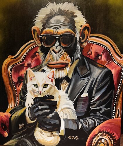 "The Emperor of Style" by Marcell Dergecz, Painting for Sale on Select