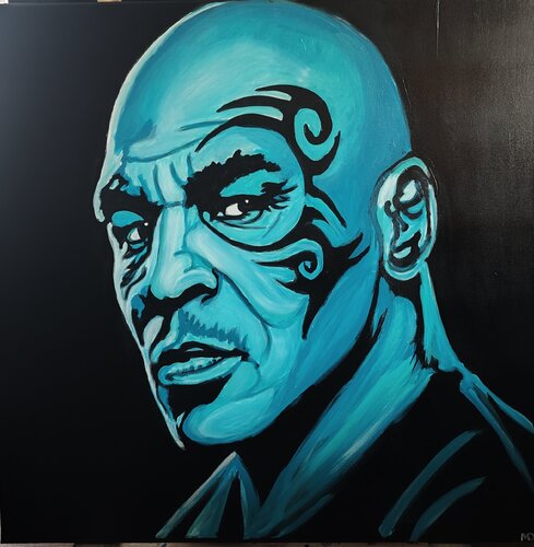 "Iron Mike" by Marcell Dergecz, Painting for Sale on Select