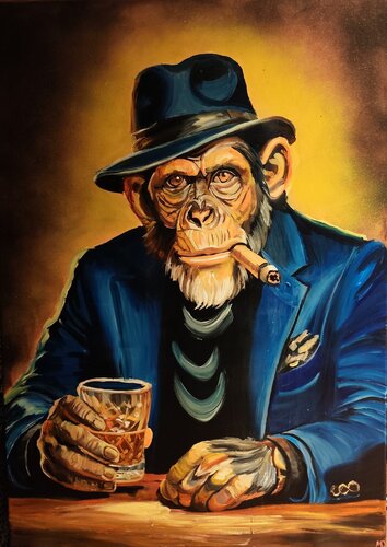 "After Hours" by Marcell Dergecz, Painting for Sale on Select