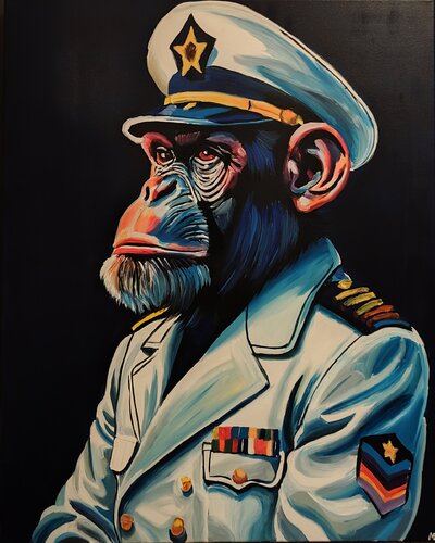 "Honor and Horizon" by Marcell Dergecz, Painting for Sale on Select
