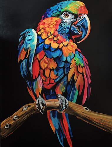 "Tropical Fire" by Marcell Dergecz, Painting for Sale on Select